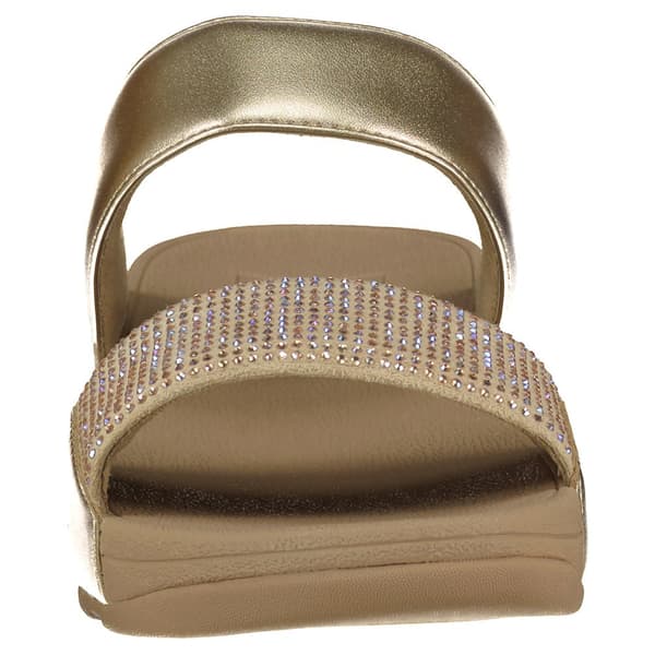 Fitflop Lulu Crystal Embellished Klipklapper Gylden EU 38 Kvinde