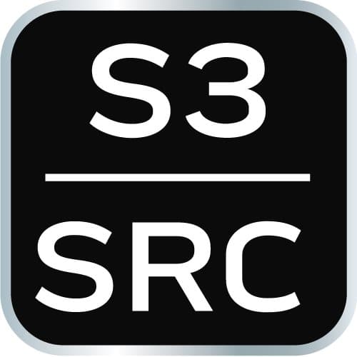 Naisten työsaappaat, S3 SRC, nahka, metallittomat, koko 38, CE