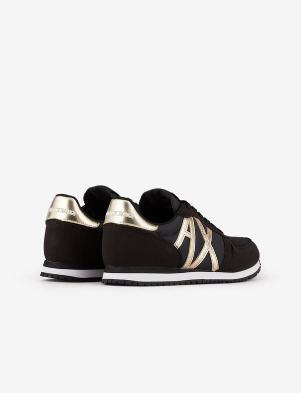 Armani Exchange Classique Contrasté Skor Svart EU 40 1/2 Kvinna