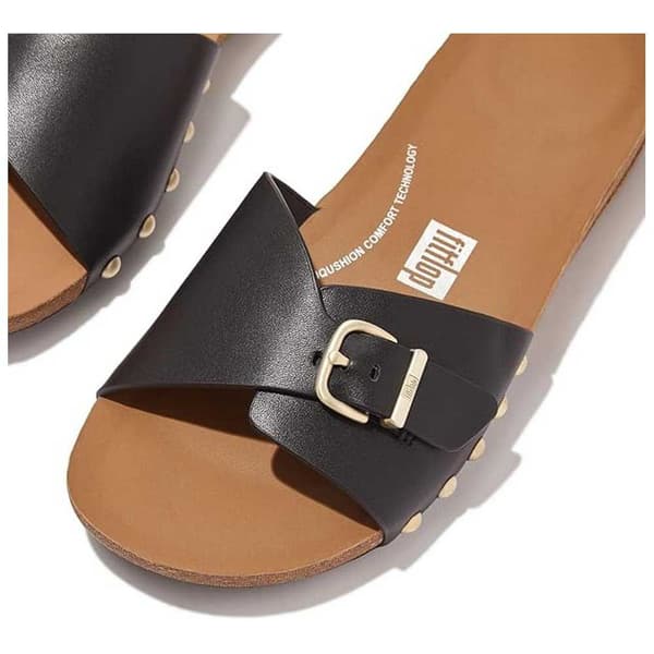 Fitflop Iqushion Adjustable Buckle Leather Sandaalit Musta EU 38 Nainen