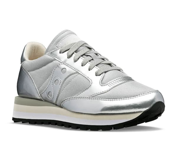 Saucony Originals Jazz Triple Skor Silver EU 37 Kvinna