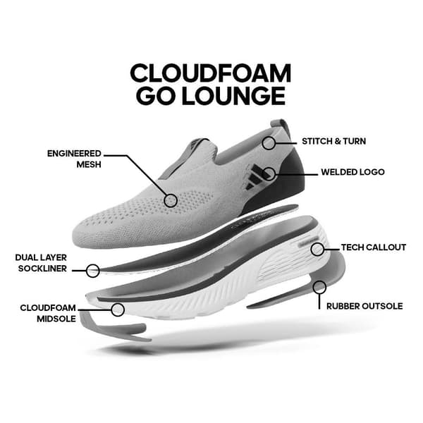 Adidas Cloudfoam Go Lounger Sko Sort EU 49 1/3 Mand