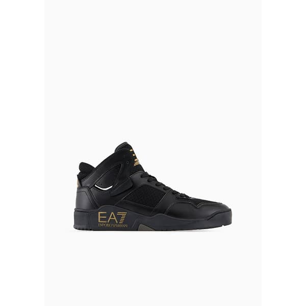 Ea7 Emporio Armani New Basket Mid Summe Skor Svart EU 42 2/3 Man