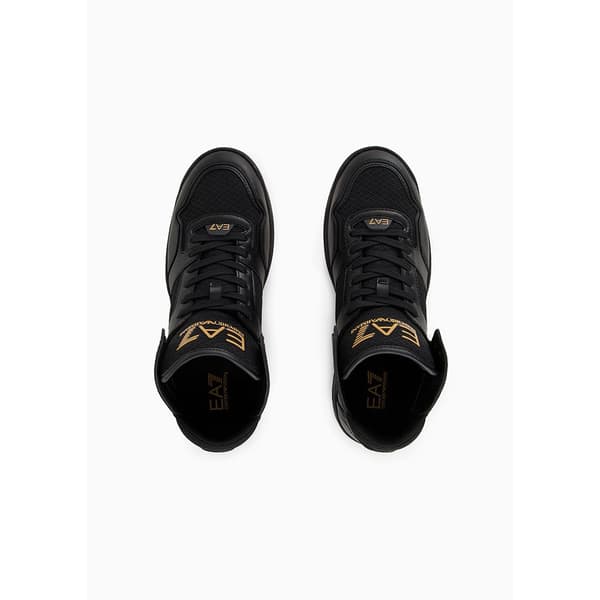 Ea7 Emporio Armani New Basket Mid Summe Skor Svart EU 42 2/3 Man