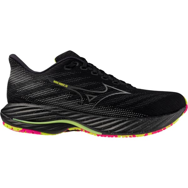 Mizuno Wave Rider 28 Unisex Löparskor Svart EU 37 Man