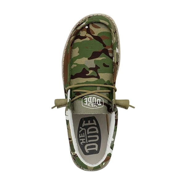 Hey Dude Wally Camouflage Sko Grøn EU 41 Mand