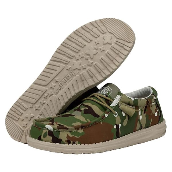 Hey Dude Wally Camouflage Sko Grøn EU 41 Mand