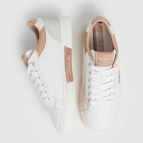 Pepe Jeans Kenton Court Sko Hvid EU 37 Kvinde