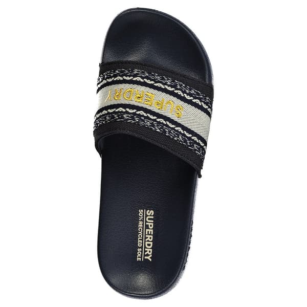Superdry Webbing Vegan Pool Klipklapper Gylden EU 40-41 Kvinde