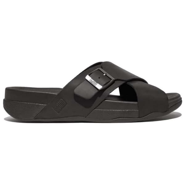 Fitflop Surfer Buckle Nubuck Cross Tofflor Svart EU 44 Man