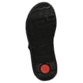 Miniatyrbillede 2 af 4: Fitflop F-mode Espadrille Buckle Leather Flatform Slides Klipklapper Sort EU 38 Kvinde