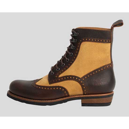 Rokker Frisco Brogue Limited Motorcykelstøvler Brun EU 43 Mand