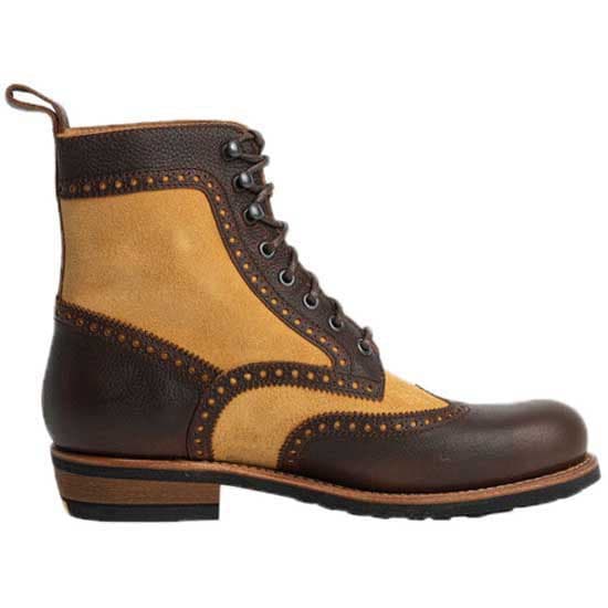 Rokker Frisco Brogue Limited Motorcykelstøvler Brun EU 43 Mand