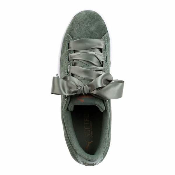 Sportssneakers til damer Puma Vikky Ribbon Sd P Oliven - 36
