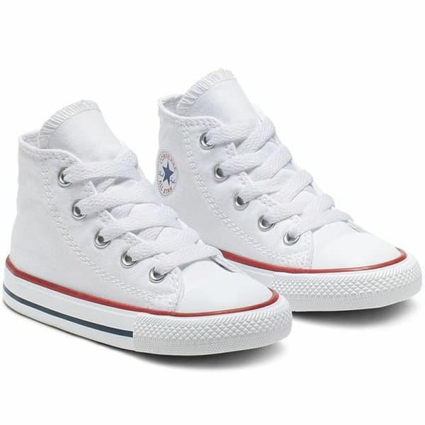 Badskor för småbarn Converse Chuck Taylor All Star High Vit - 19