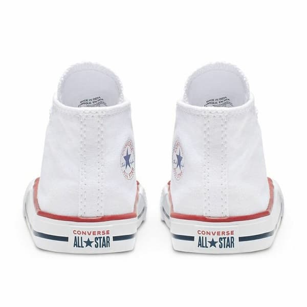 Badskor för småbarn Converse Chuck Taylor All Star High Vit - 19
