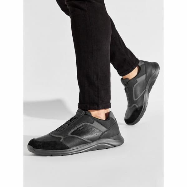 Sportskor Casual Herr Geox Damiano Svart - 42