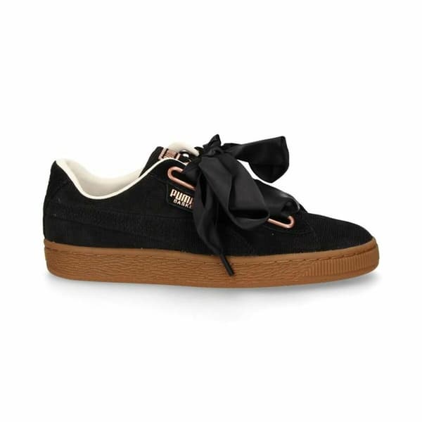 Sportsjoggesko for kvinner Puma Basket Heart Corduroy Svart - 36