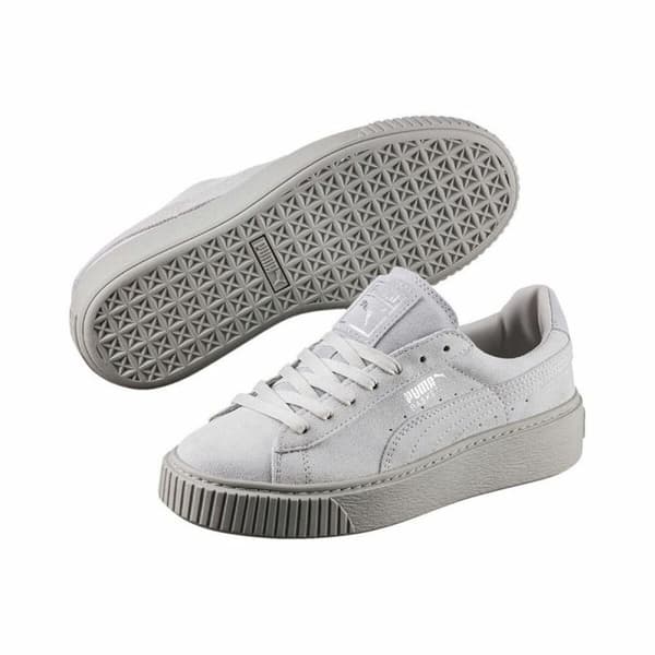 Sportsjoggesko for kvinner Puma Basket Platform Reset Hvit - 36