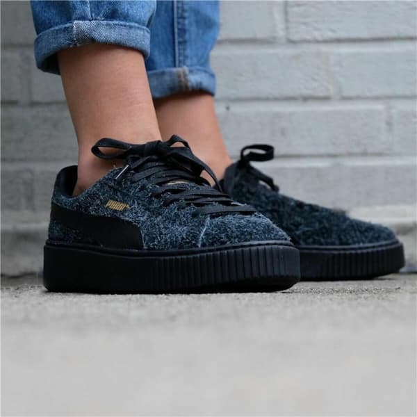 Naisten lenkkikengät Puma Suede Platform Eletal Musta - 39
