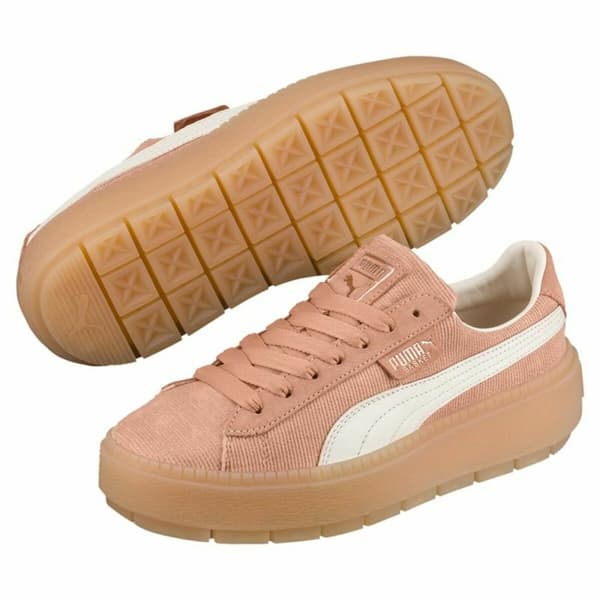 Naisten vapaa-ajan lenkkarit Puma Platform Trace Corduroy Oranssi - 39