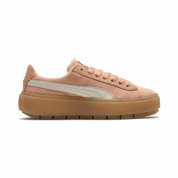 Naisten vapaa-ajan lenkkarit Puma Platform Trace Corduroy Oranssi - 39
