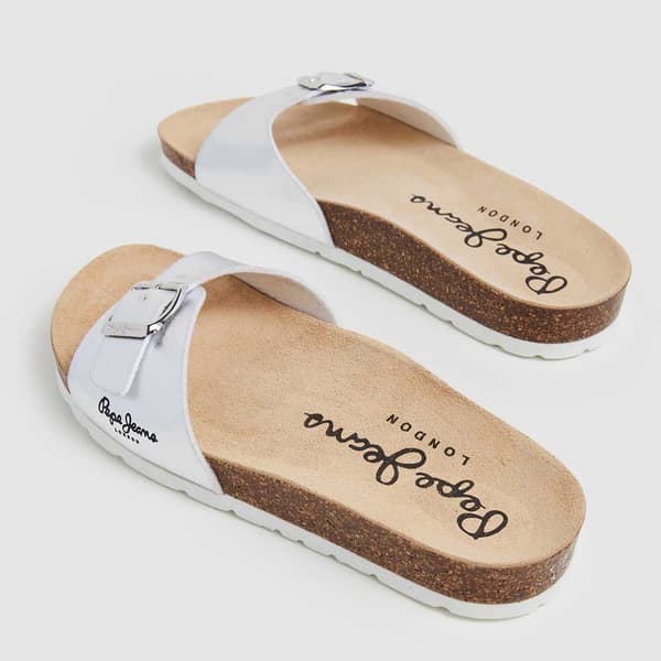 Pepe Jeans Oban Metal Sandaler Silver EU 37 Kvinna
