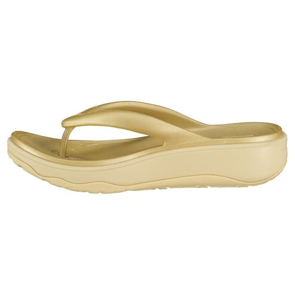 Fitflop Relieff Metallic Recovery Toe-post Tofflor Guld EU 39 Kvinna