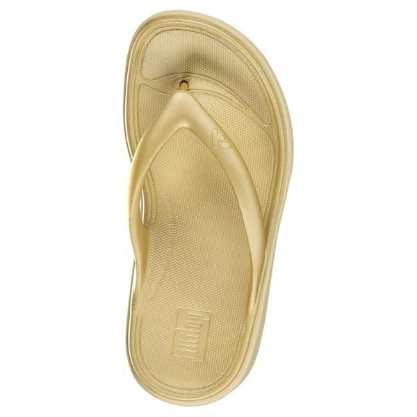 Fitflop Relieff Metallic Recovery Toe-post Tofflor Guld EU 39 Kvinna