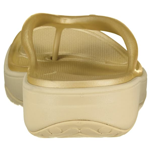 Fitflop Relieff Metallic Recovery Toe-post Tofflor Guld EU 39 Kvinna