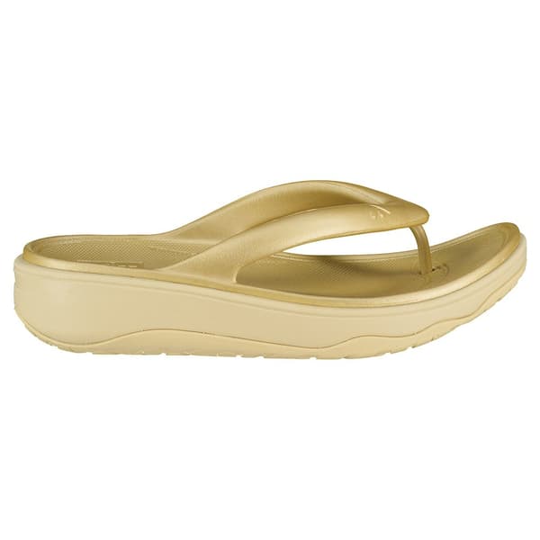 Fitflop Relieff Metallic Recovery Toe-post Tofflor Guld EU 39 Kvinna