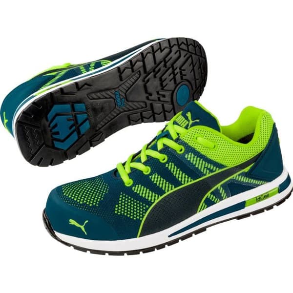 Puma Elevate Knit Green Low S1P ESD HRO SRC säkerhetssneaker - Grön - 44