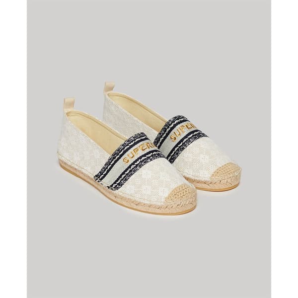 Superdry Canvas Overlay Espadriller Guld EU 38 Kvinna