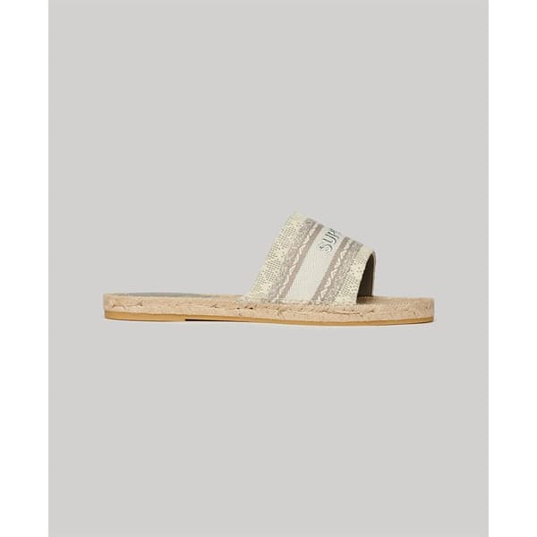 Superdry Canv Overlay Espadriller Grå EU 38 Kvinna