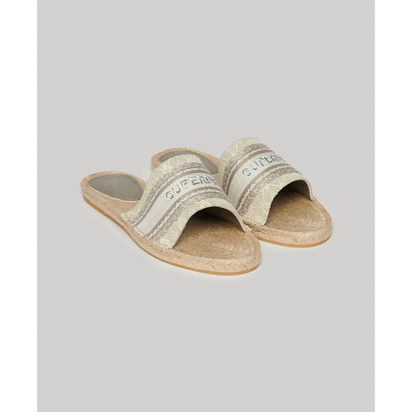 Superdry Canv Overlay Espadriller Grå EU 38 Kvinna