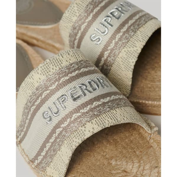 Superdry Canv Overlay Espadriller Grå EU 38 Kvinna