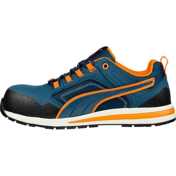 Puma Crosstwist S3 HRO SRC låga säkerhetsskor - Marinblå