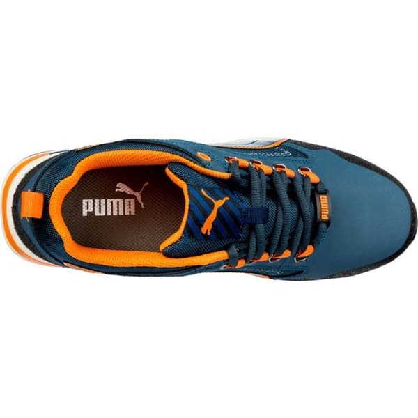 Puma Crosstwist S3 HRO SRC låga säkerhetsskor - Marinblå