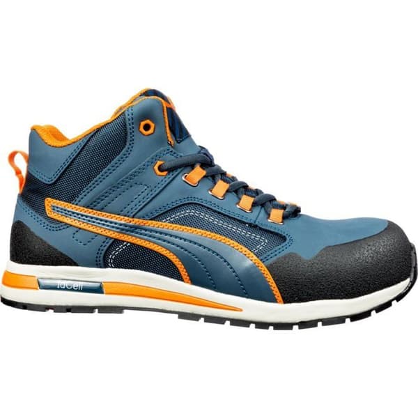 CROSSTWIST MID S3 HRO SRC blå/orange P39 högsäkerhetssneakers - PUMA - 633140-T.39