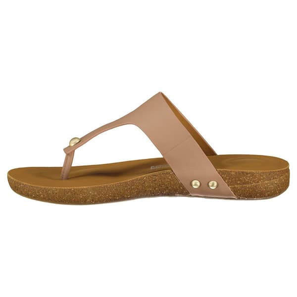 Fitflop Iqushion Leather Toe-post Tofflor Guld EU 38 Kvinna