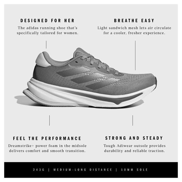 Adidas Supernova Rise Juoksukengät EU 38 Nainen