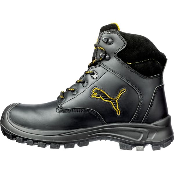 Puma Borneo Black Mid S3 SRC högsäkerhetsskor - Svart
