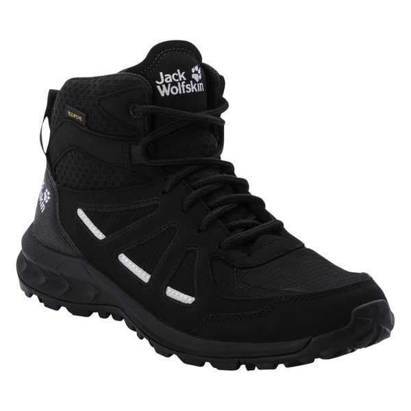 Jack Wolfskin Woodland 2 Texapore Mid Vandringskängor Svart EU 39 1/2 Kvinna