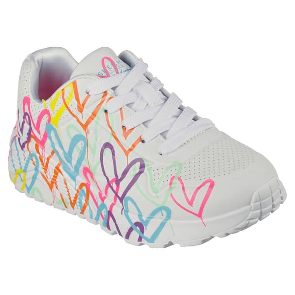 Skechers Uno Lite Spread The Love Sko Hvid EU 30 Dreng