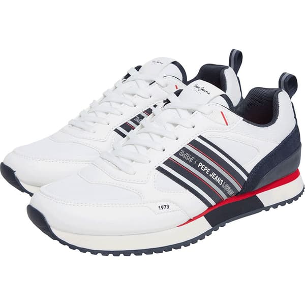 Pepe Jeans Dublin Young Sko Hvid EU 42 Mand
