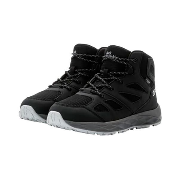 Jack Wolfskin Woodland 2 Texapore Mid Vandringskängor Svart EU 34