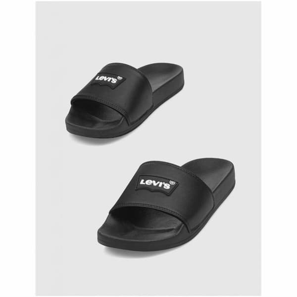 Naisten Flip-flopit Levi's June Batwing Patch Musta - 40