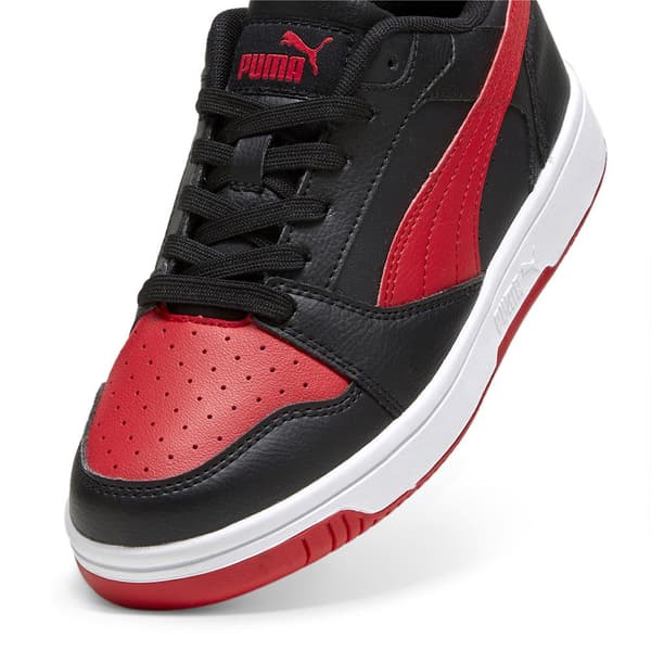 Puma Rebound V6 Lo Skor Röd,Svart EU 37 1/2 Pojke
