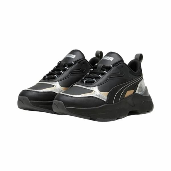 Kvinde Casual Sneakers Puma Cassia Metallic Shine Sort - 40