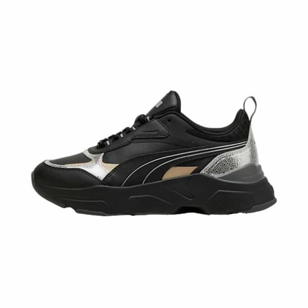 Kvinde Casual Sneakers Puma Cassia Metallic Shine Sort - 40